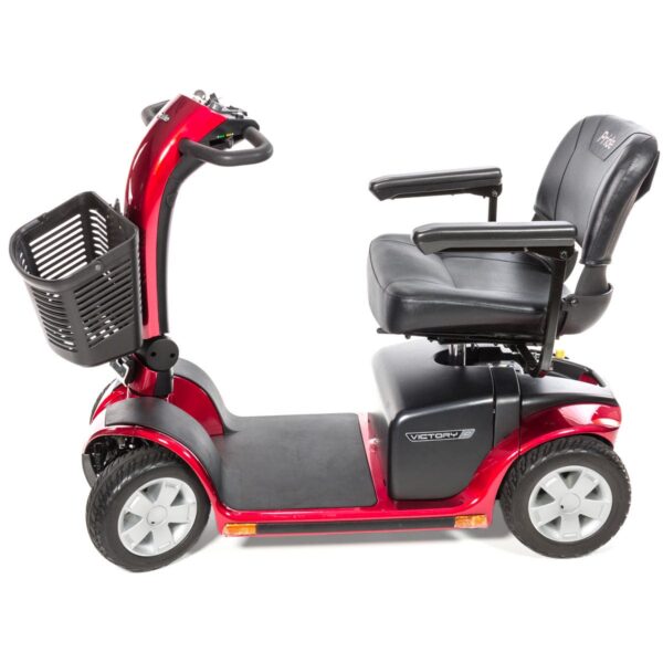 4 Wheel Electric Scooter Victory® 10 400 lbs. Weight Capacity Candy Apple Red - Image 3