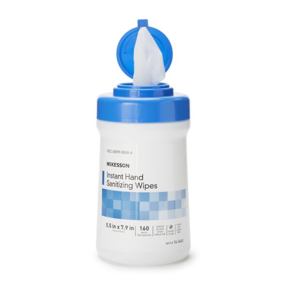 Hand Sanitizing Wipe McKesson 160 Count Ethyl Alcohol Wipe Canister - Image 2