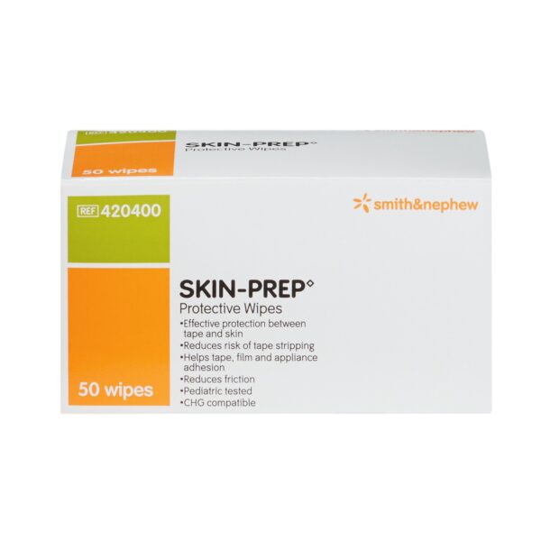 Skin Barrier Wipe Skin-Prep 75 to 100% Strength Isopropyl Alcohol Individual Packet Sterile - Image 2