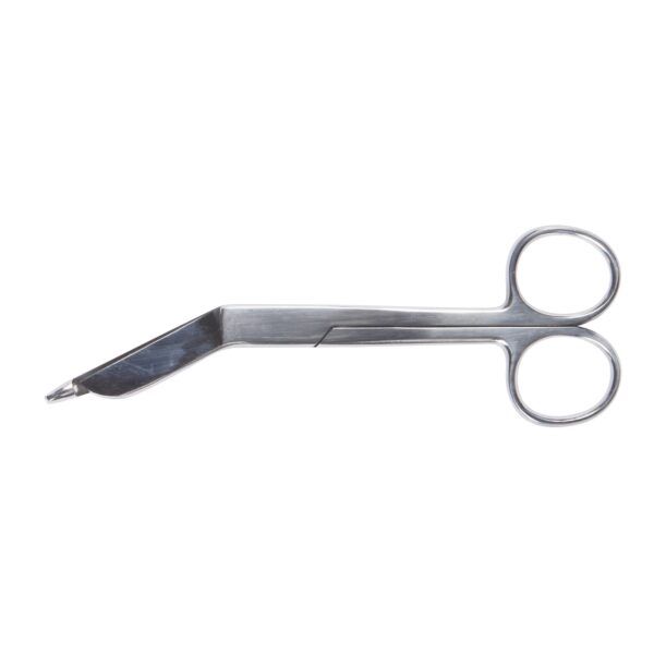 Bandage Scissors McKesson Lister Office Grade Stainless Steel NonSterile Finger Ring Handle Angled Blunt Tip / Blunt Tip - Image 3