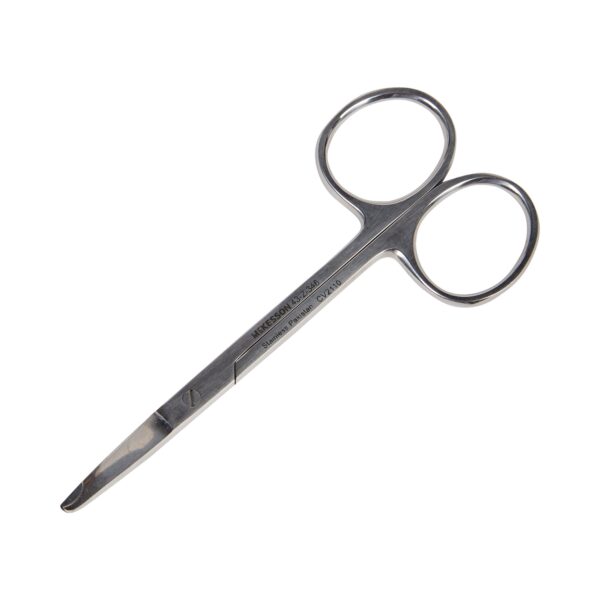 Suture Scissors McKesson Spencer 3-1/2 Inch Office Grade Stainless Steel NonSterile Finger Ring Handle Straight Blunt Tip / Blunt Tip - Image 2