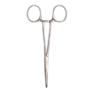 Hemostatic Forceps McKesson Kelly 5-1/2 Inch Length Floor / Office Grade Pakistani Stainless Steel NonSterile Locking Finger Ring Handle Straight Serrated Tips