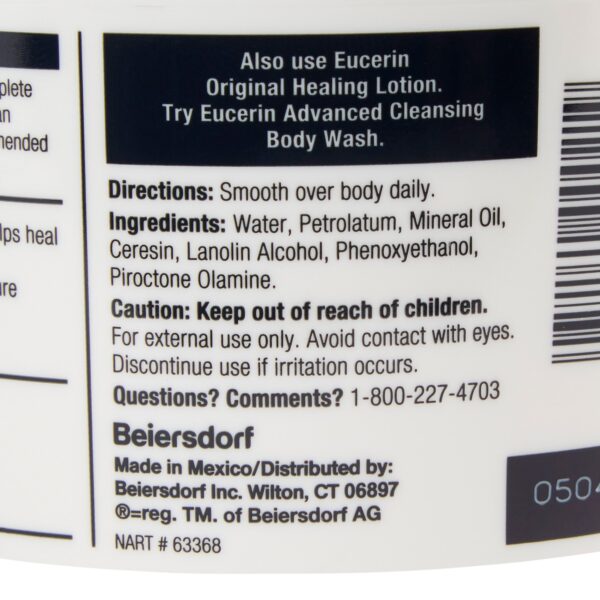 Hand and Body Moisturizer Eucerin® Original 16 oz. Jar Unscented Cream - Image 2